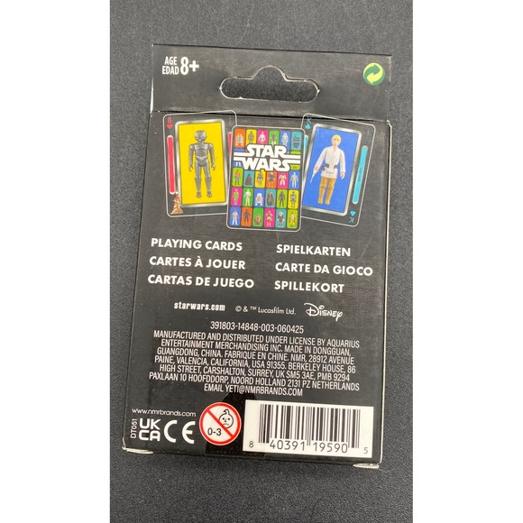 Star Wars Playing Cards Aquarius Vintage Action Figure Collage Deck Disney DT051 - Picture 2 of 5